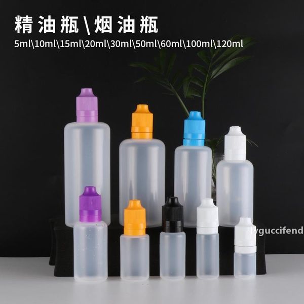 

5-10-15 20 30 50 60 100 120mlpe oil bottle electronic oil bottle press safety anti-theft cap mylovethome