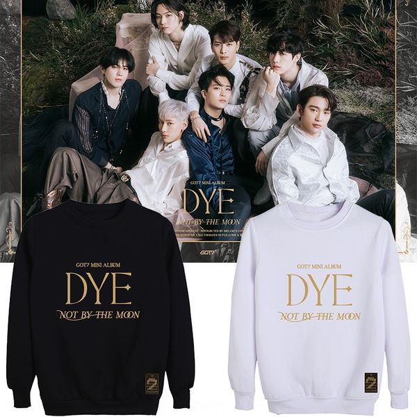 

6hudm got7 альбом dye периферийное pulloversweater пуловеры поддержки одежды цуй rongzai bambam золото скромный пуловер круглый свитер шеи д, Black