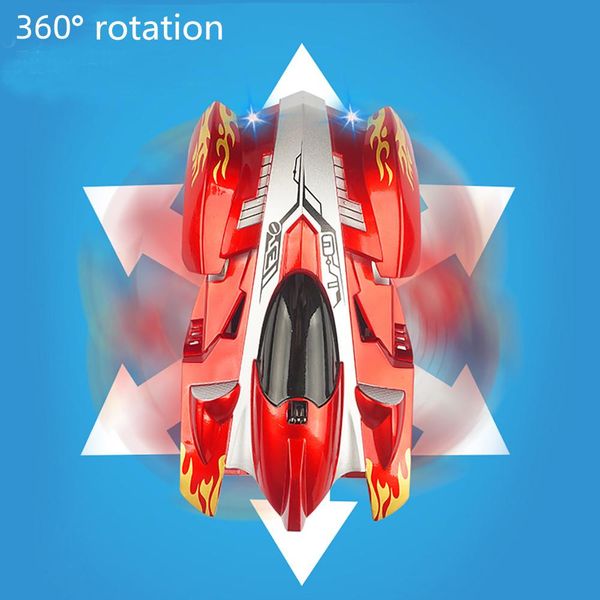 

rc car racing car toys electric ceiling climbing wall rotating stunt remote control toy car model gift for kids 03