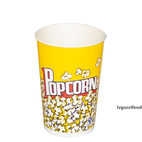 

disposable popcorn bucket 32 ounce barrel paper cups for popcorn