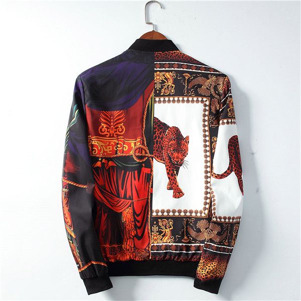 

65.2020 new fashion brand jacket men and women fall winter slim fit men's designer men's casual slim fit jacket, Red