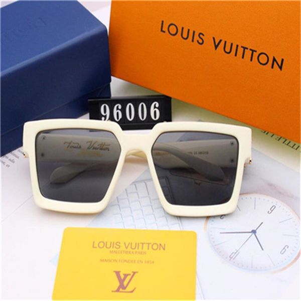

with box luxury women sunglasses vv brand designer sunglasses uv protection sunglasses summer style louÃ¬s vuÃ¬ttÃµn outdoor visor glasses, Black