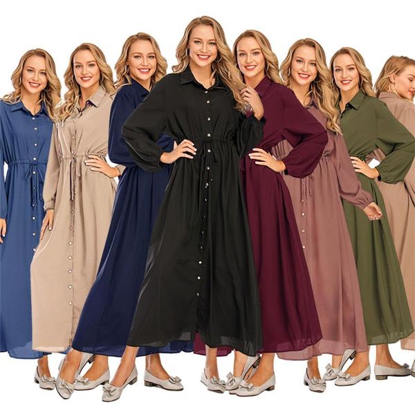 

ethnic clothing muslim fashion kaftan dubai abaya turkey hijab dress caftan islam for women robe femme ete vestidos summer eid mubarek, Red