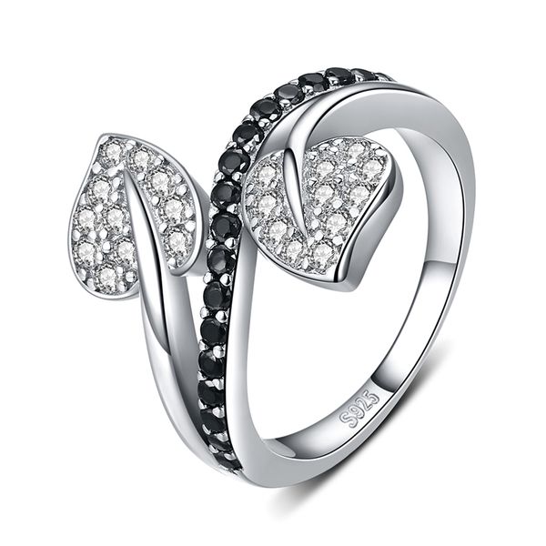 

sodrov 925 sterling silver ring classic wedding rings for women female bijoux life leaf sterling silver jewelry g088