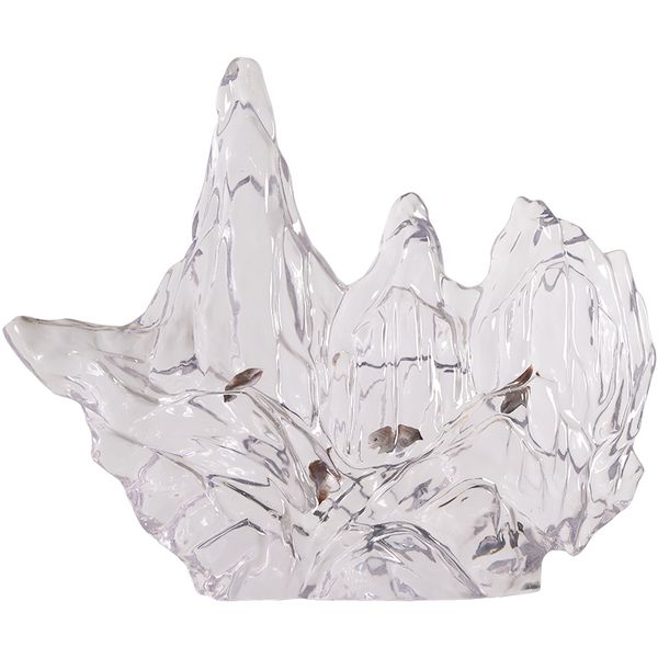 

model room desksculpture decoration l lobby front desk transparent resin device artwork living room abstract furnishings