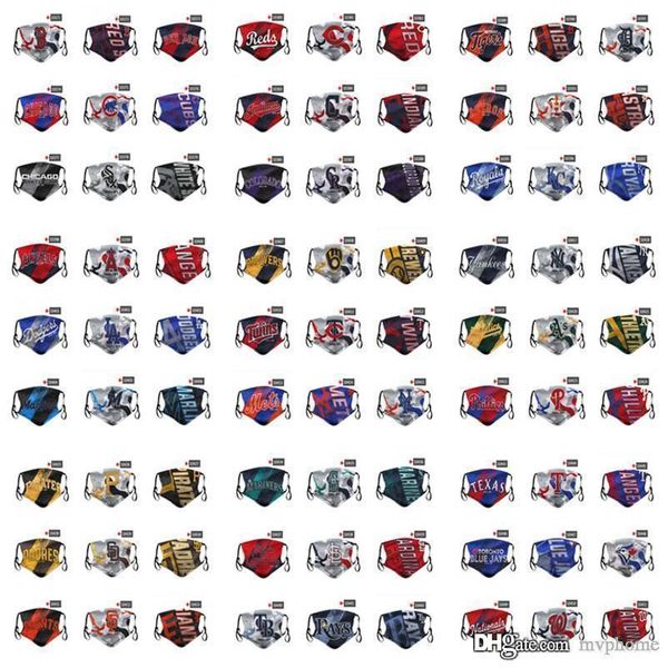 

dhl ] --- 2020 new designer face mask magic scarf masks dust mask dust baseball team masks pm2.5 mask can be mixed ordered