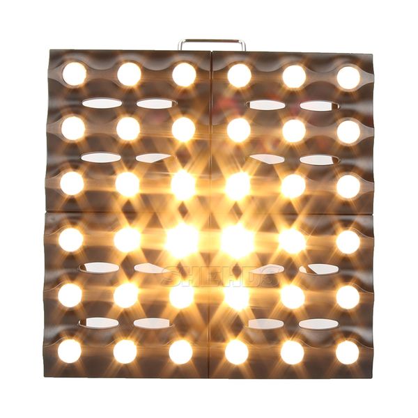 

2pcs led blinder matrix 36x3w dmx gold color stage effect lighting dj controller music strobe disco home party concert ball hall