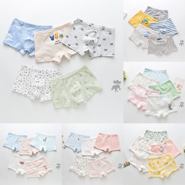 

детские новых мальчиков мультфильм хлопка детские для девочек 2-13 лет ребенка хлопковое белье нижнее белье, Camo