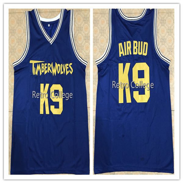 

air bud k9 blue jersey custom any name or number basketball jersey all size stitched custom any number name xs-6xl vest jerseys, Gray