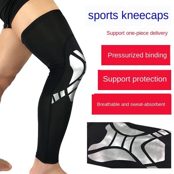 

ywjo1 basketball sports kneepad summer thin breathable protective bicycle protection basketball protection large and small leg cover outdoor, Black;gray