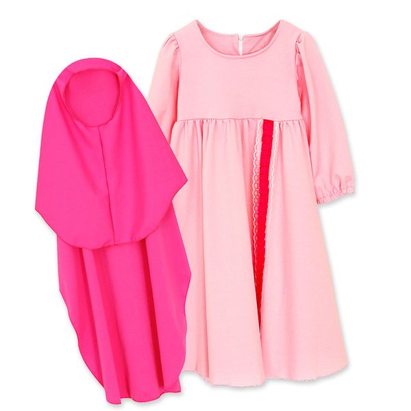 

ramadan vestidos children kaftan abaya turkey kids dubai arabic muslim girl dress elbise hijab dress caftan islamic clothing