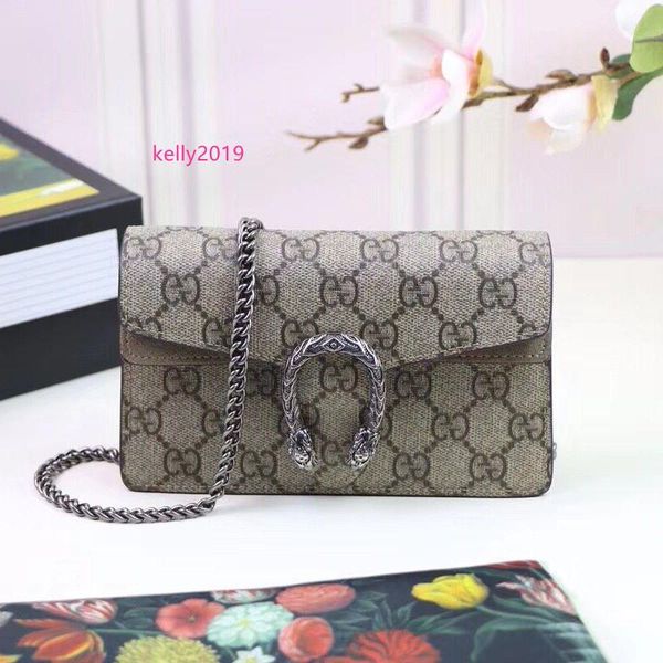 

celebrity design letter buckle embossing canvas mini shoulder chain bag genuine leather woman 476432 messenger bag