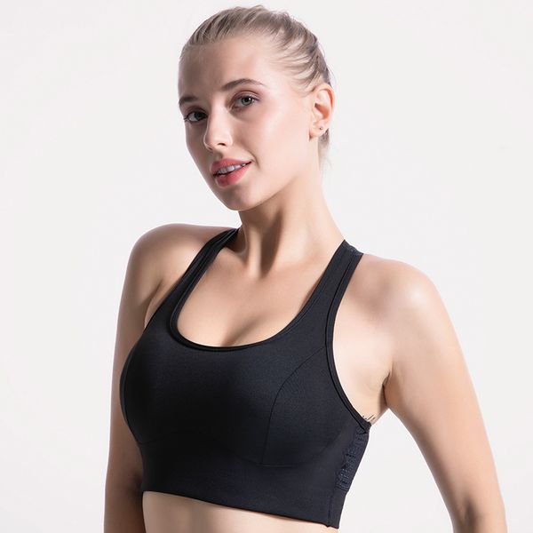 

gym clothing seamless mesh dot back sports bra, White;black