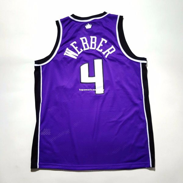 

100% прошитой крис уэббер # 4 sewn джерси джейсон уильямс mens vest размер xs-6xl прошитой баскетбольное ncaa, Gray