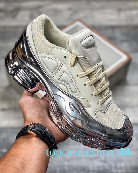 

raf simons x consortium ozweego 2 ii пилообразного 2019 повседневной обуви mens женщины платформа белого fw0165-015 черная марка тапок 36-45, Black