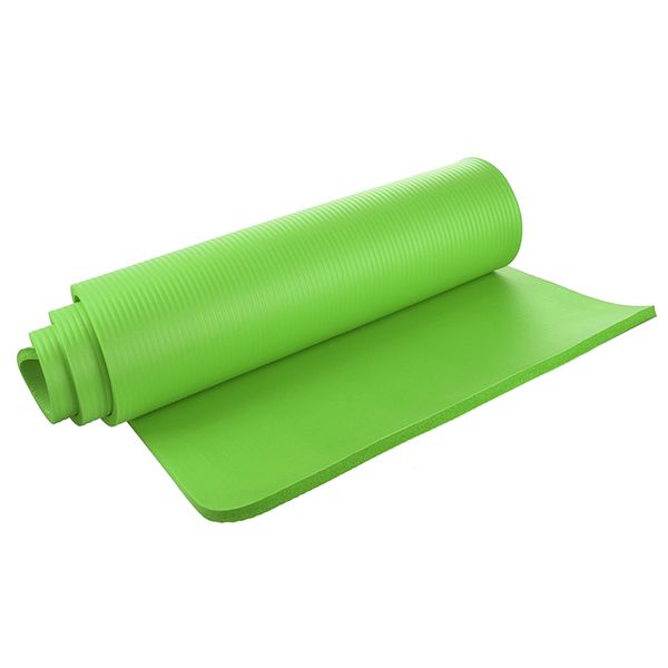 

yoga mats mat 15mm thick exercise fitness physio pilates gym non slip crash mat, fruit green