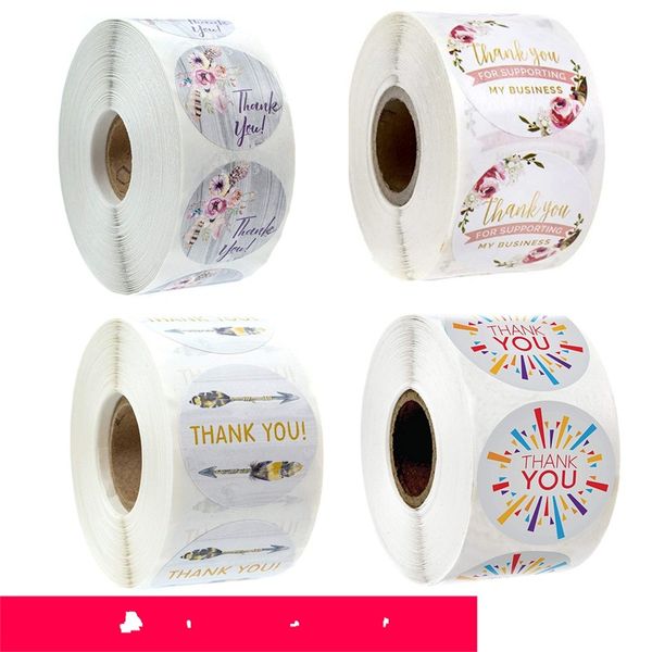 

volume pretend thank you stickers self adhesive sticker wedding party decoration label flowers plants 2.5cm 2 2jka d2