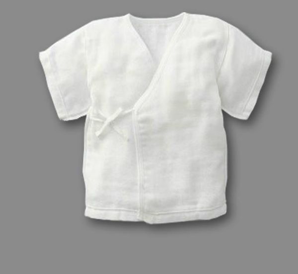 

soft navel baby cardigan clothes baby three-layer cotton gauze girl clothes, Blue