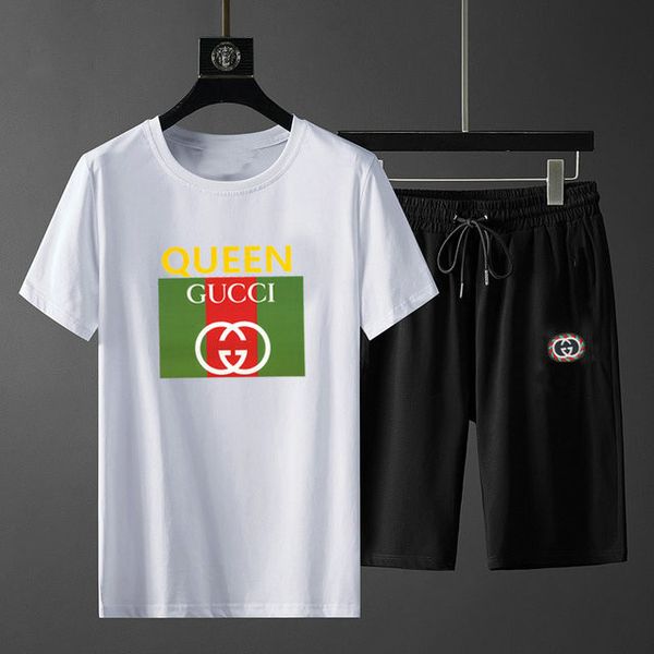 

лето марка толстовка роскошная костюм бегущих костюмы medusa мужские тенниски с коротким рукавом мужская одежда мода tracksuit, Gray