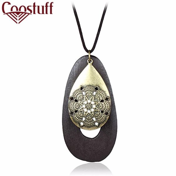 

fashion custom jewelry gift for women vintage necklaces & pendants initial long chain love water-drop necklace statement pendant, Silver