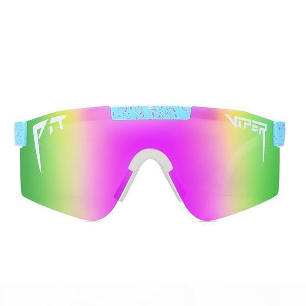 

pit viper brand синий спорт поляризованные очки для мужчин, женщин tr90 рама ветрозащитный зеркальные линзы pv01-c13 mx200619, White;black