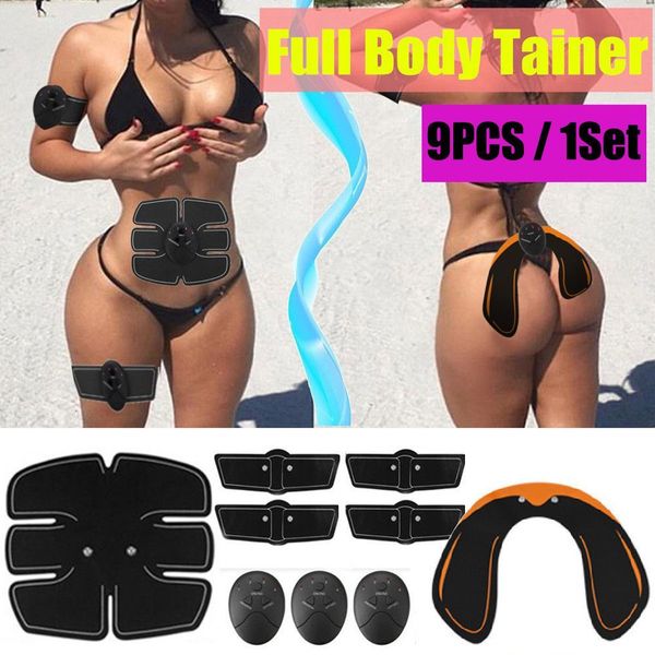 

9pcs/set ems trainer hip lifter enhancer muscle training abs slimming kit