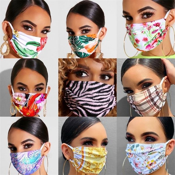 

breathable foldable mascarilla colorful square lattice cloth protection mouth respirator anti haze face mask man woman exercise 6xqa b2