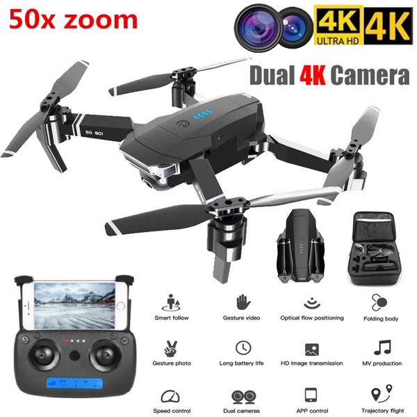 

лучший складная drone 4k / 1080p hd двойная камера follow me rc drone fpv профессиональный длинный срок службы батареи самолета игрушка для