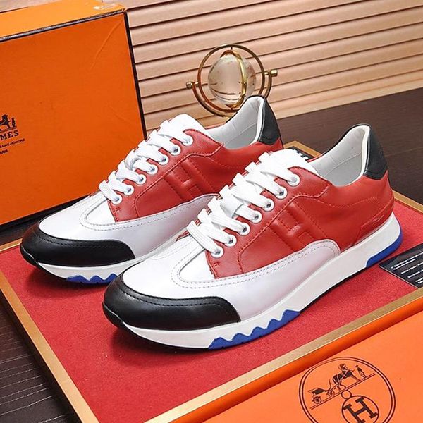 

new arrival mens shoes outdoor walking casual shoes trail sneaker plus size lace -up vintage luxury men shoes scarpe da uomo, Black