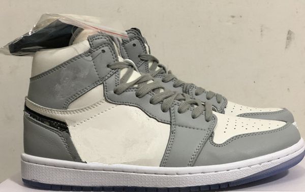 

new 1 i og mid white grey wmns men basketball shoes 1s sneakers sports outdoor trainers size 36-46
