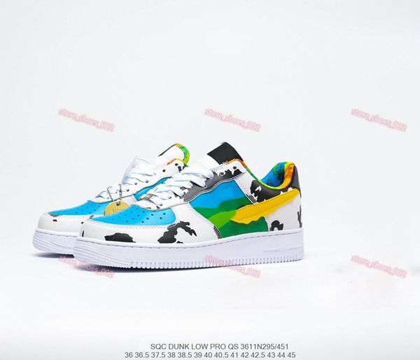 

xshfbcl new 2020 product one 1 dunk men and women flyline running shoes sports skateboard shoes low-blue sky milk outdoor sports sho, Black