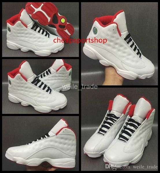 

new 13 xiii men basketball shoes white red man 13s sports shoes mens basket ball trainers sneakers size 41-47