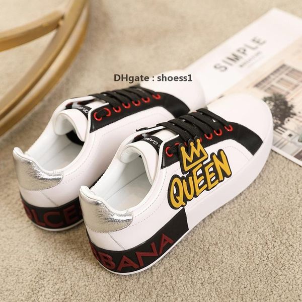 

2021z luxury custom graffiti hand -drawn lace -up low -men 's and women 's casual shoes ,fashionable wild couple party shoes, Black