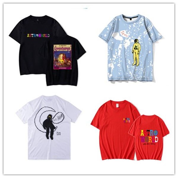 

mens astroworld tour summer designer tshirts o-neck short travis scott fashion style clothing for mens tees, White;black