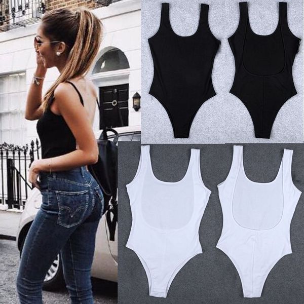 

sleeveless sleeveless solid color backless jumpsuit solid color backless jumpsuit, Black;white