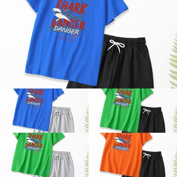 

5fpdy мальчика детских летнего костюма брюки suitshorts кальсоны setclothes шорты набор тонкого плюс жира плюс толстый студент мальчика двух