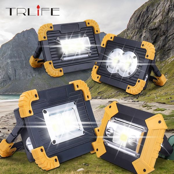 

portable lanterns 4000lm led spotlight work light rechargeable 18650 battery outdoor latern for hunting camping