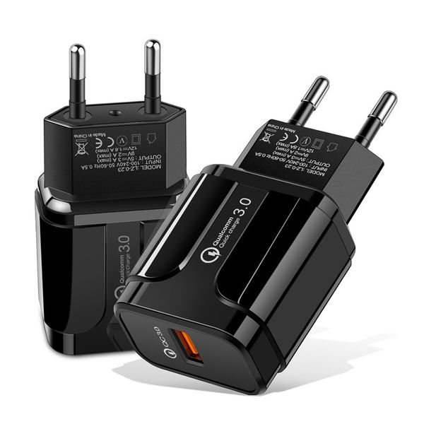 

5v/3a travel charger usb charging plug head direct chargers quick charger for us eu widely compatible fast charging 2 colors
