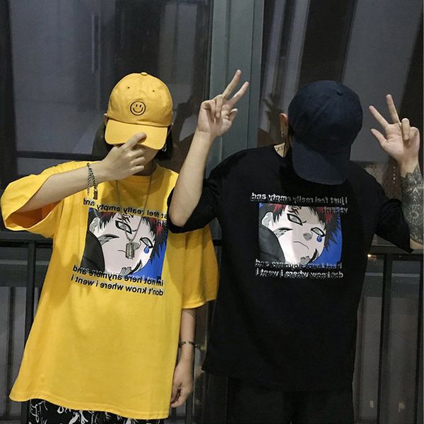 

fashion graphic tees women japanese vintage printed t shirt short sleeve o neck harajuku kawaii casual black large size tee, White