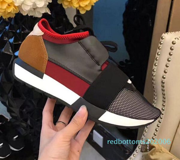 

2020 chaussures fashion luxury designer shoes race paris trainers white black dress de luxe sneakers men women casual shoes t01