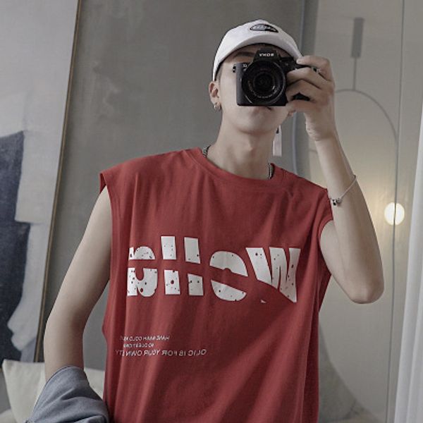 

дизайнер mens тельняшки рубашки мода лето hip hop рукавов футболки новое прибытие спорт vest тройники дышащий вскользь тенниска размер m-2xl, White;black