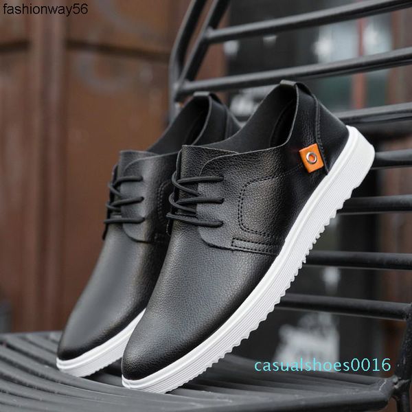 

2019 new british style men quality casual shoes lightweight paris design comfortable breathable flat shoes men k8-54 c16, Black