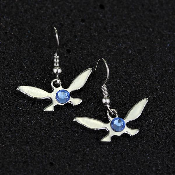 

the legend of zelda earrings classic simple charm triforce navi alloy drop earrings for women fashion jewelry accessories, Silver