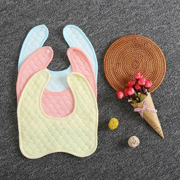 

pure cotton waterproof bib baby saliva towel saliva towel baby new bib maternal and infant products hidden buckle