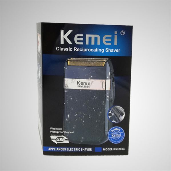 

kemei km 2024 usb charging electric shaver for men reciprocating blade razor shaver washable beard trimmer shaving machine ebyis