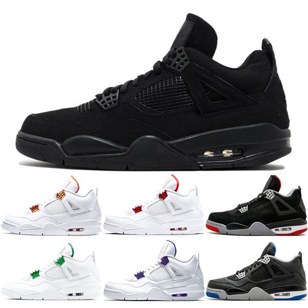 

fresh men 4s trainers basketball shoes black cat thunder cavs royalty denim nrg raptors singles day neon rasta red metallic chaussures