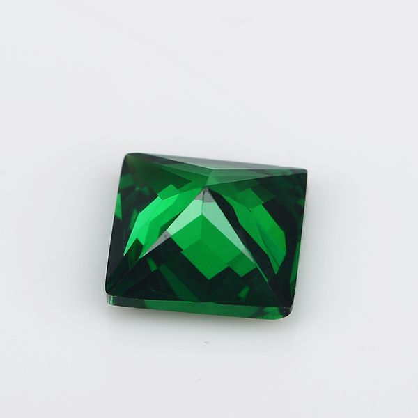 

Size 2x2~15x15mm 5A Green Color Square Shape Cubic Zirconia Stone Loose CZ Stone Synthetic Gems For Sale