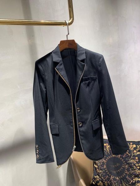 

autumn new women 2020 luxury women zippers jacket blazer ladies coat gdnz 7.13, White;black