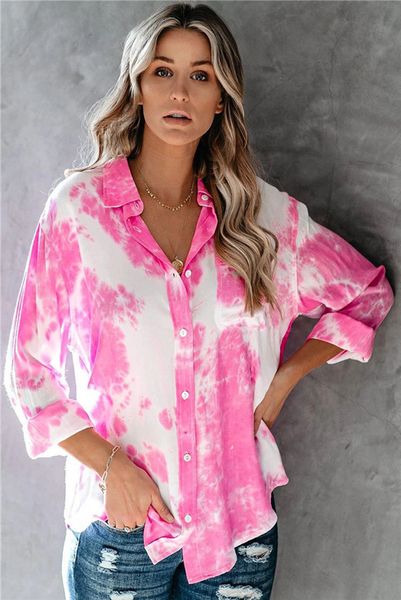

designer floral contrast color shirts women casual loose long sleeved lapel neck shirts fashion womens blouses, White