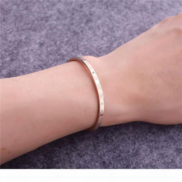 

classic fashion designer jewelry rose gold bracelet bracelet 316 l stainless steel luxury jewelry for women, Black